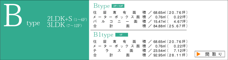 Bタイプ間取り